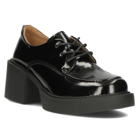 Leather shoes Filippo DP4919/23 BK L black