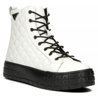 Skórzane trzewiki Filippo DBT3944/22 WH białe