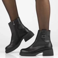 Leather ankle boots Filippo DBT6551/24 BK black