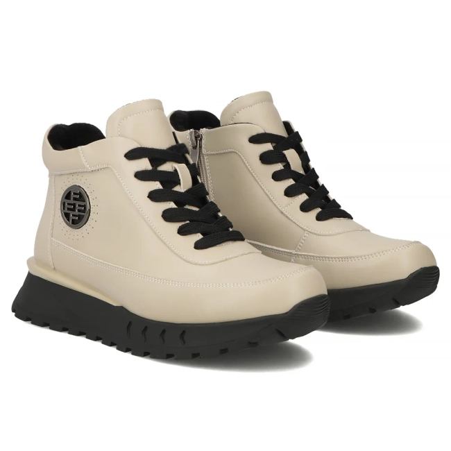 Leather ankle boots Filippo DBT7145/25 BE beige