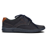 Leather shoes Filippo 858 navy blue