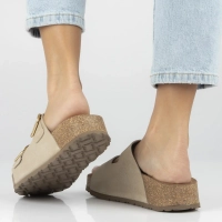 Leather flip-flops Yokono WIWI-003 SERRAJE CRUDO beige
