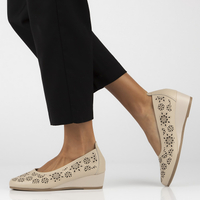 Leather shoes Filippo DP6864/25 BE beige