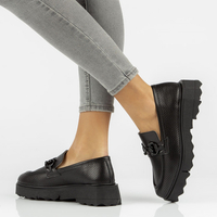 Leather shoes Filippo DP3910/22 BK black