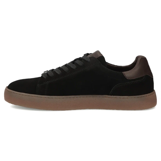 Skórzane sneakersy Filippo MP8272/26 BK czarne