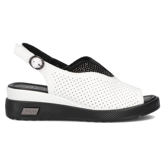 Leather sandals Filippo DS6145/24 WH white