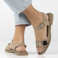 Skórzane sandały Filippo DS7748/26 TP taupe