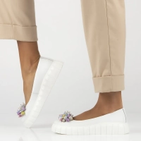 Leather shoes Filippo DP6996/25 WH white