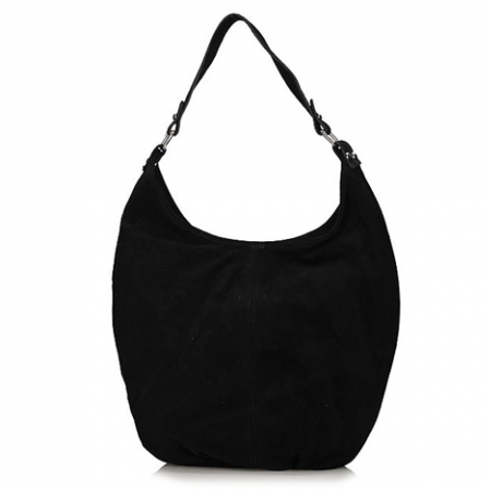 Torebka Toscanio Hobo Zamszowa A284 czarny