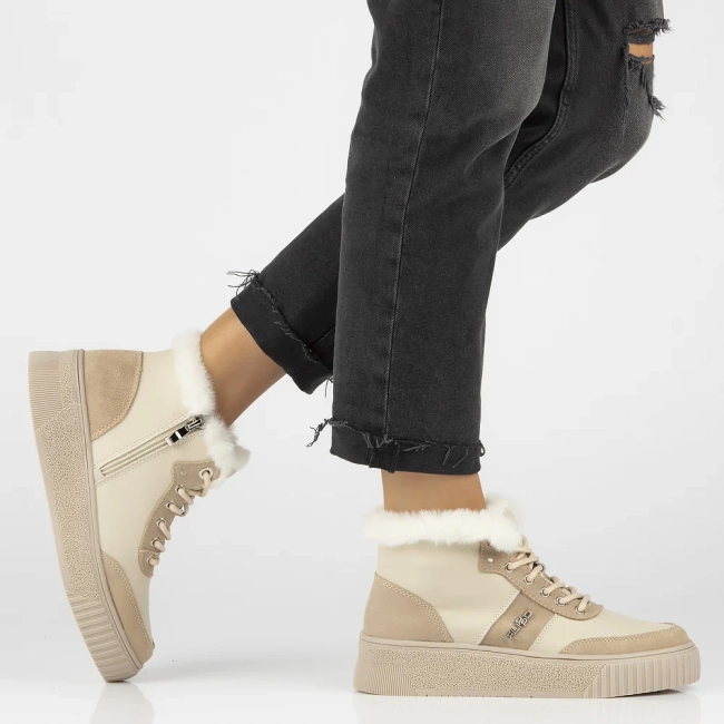 Leather ankle boots DBT6430/24 BE beige