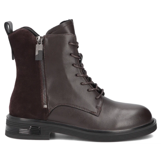 Leather ankle boots Filippo DBT8022/26 D BR brown