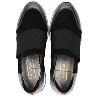 Shoes Filippo 018 Black Suede/Nickel