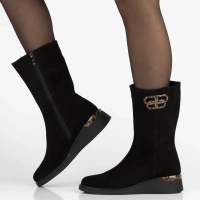 Leather boots Filippo DBT7207/25 BK black