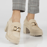 Leather shoes Filippo 20097 beige