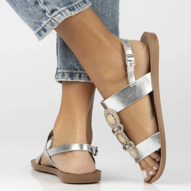 Sandals Filippo DS6882/25 SI silver