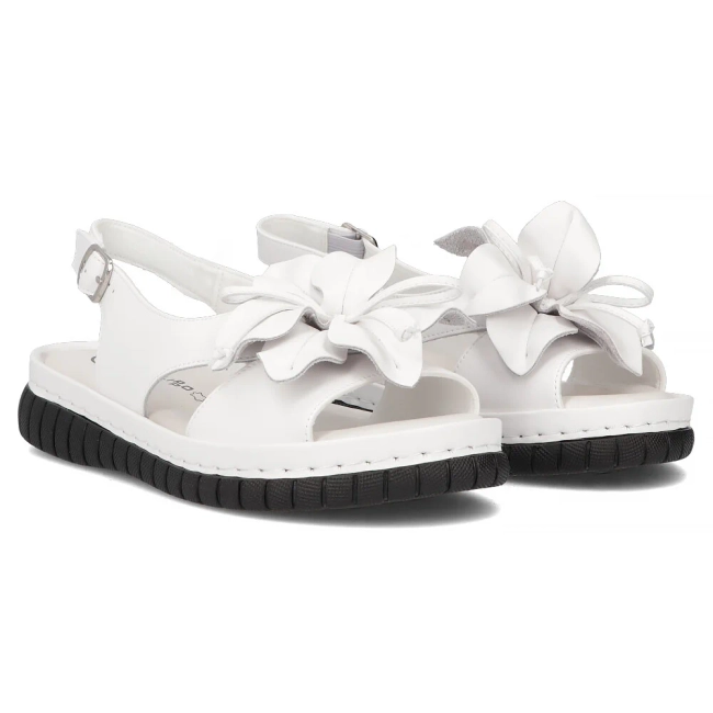 Leather sandals Filippo DS6965/25 WH white
