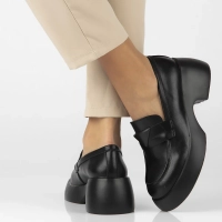 Leather shoes Filippo DP6477/24 BK black