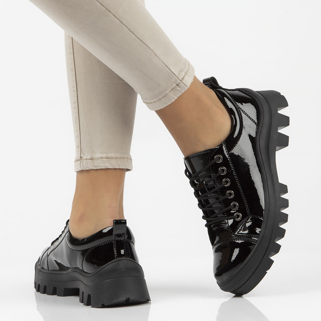 Leather shoes FILIPPO DP3522/22 BK black