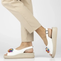 Leather sandals Filippo DS6983/25 WH white