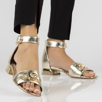 Leather sandals Filippo 291 gold