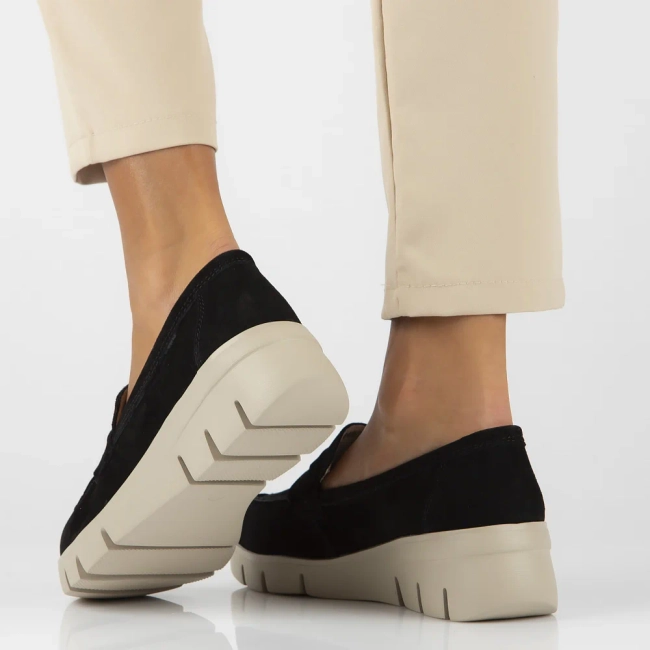 Leather shoes Filippo DP6248/24 BK BE black