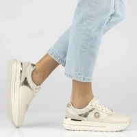 Skórzane sneakersy Filippo DP7773/26 BE beżowe