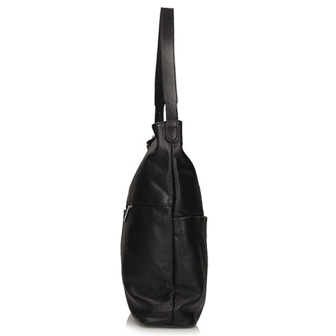 Handbag Toscanio Hobo Leather C127 black