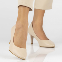 Leather pumps Filippo DP4427/23 BE beige