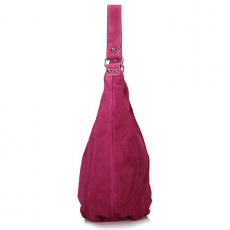 Torebka Toscanio Hobo Zamszowa A284 fuksja