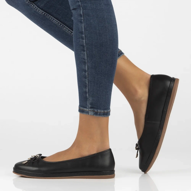 Leather ballerinas Filippo DP6856/25 BK black