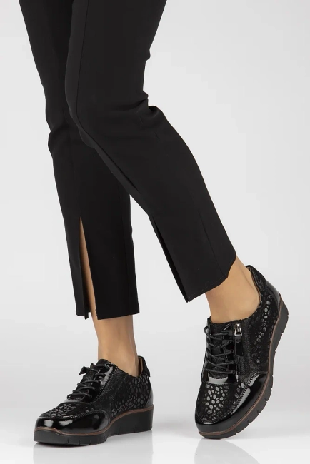 Leather shoes Filippo DP4912/23 BK L black