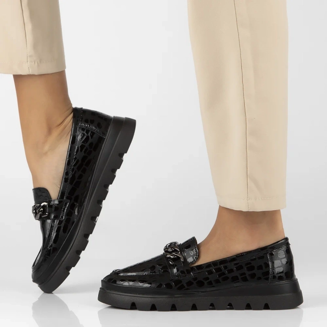 Leather shoes Filippo DP6467/24 BK black