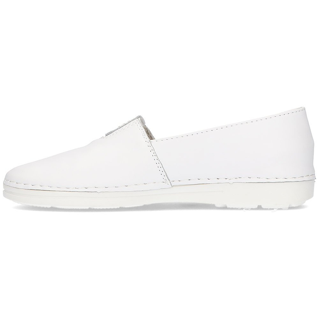 Skórzane półbuty slip-on Filippo DP2134/21 WH białe