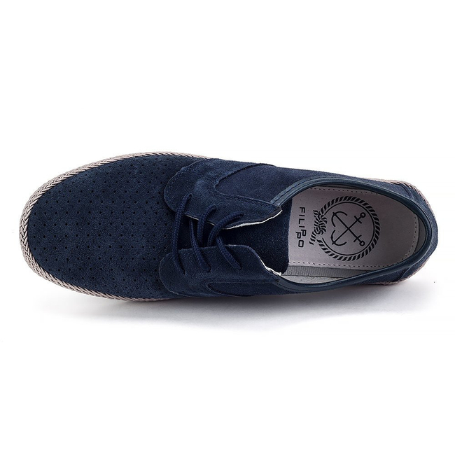Półbuty Filippo DP088/18 NV granatowe