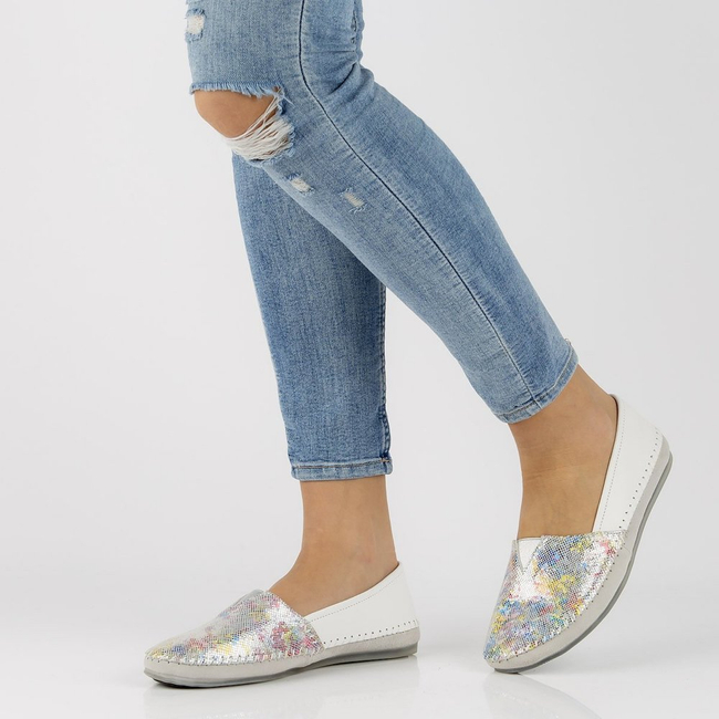 Skórzane mokasyny Filippo DP031/21 MLT Multicolor