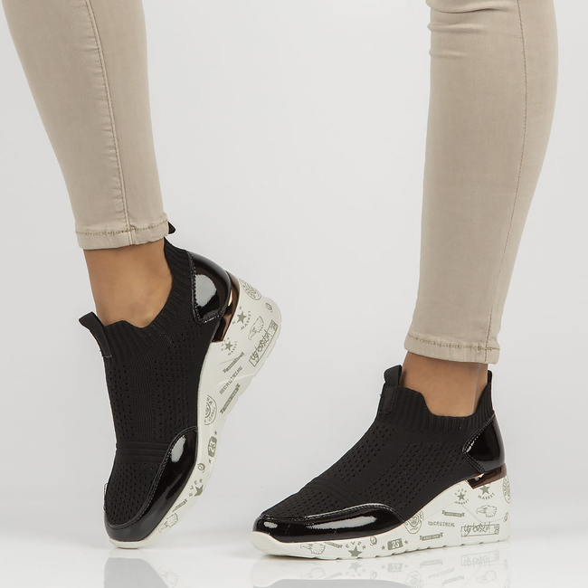 Skórzane półbuty Filippo DP3551/22 BK czarne