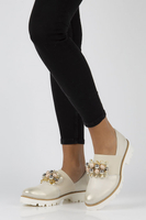 Leather shoes FILIPPO 166/TR gold