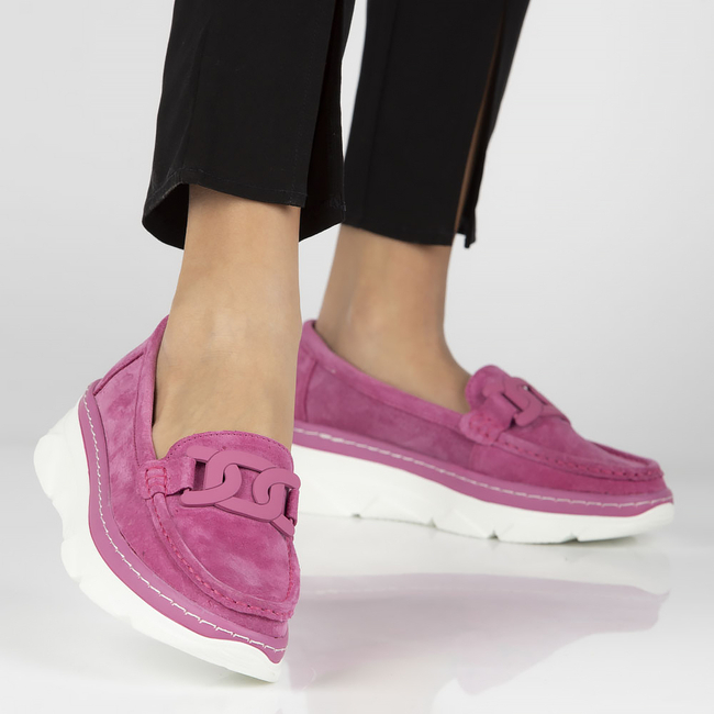 Leather shoes Filippo DP4552/23 FH pink