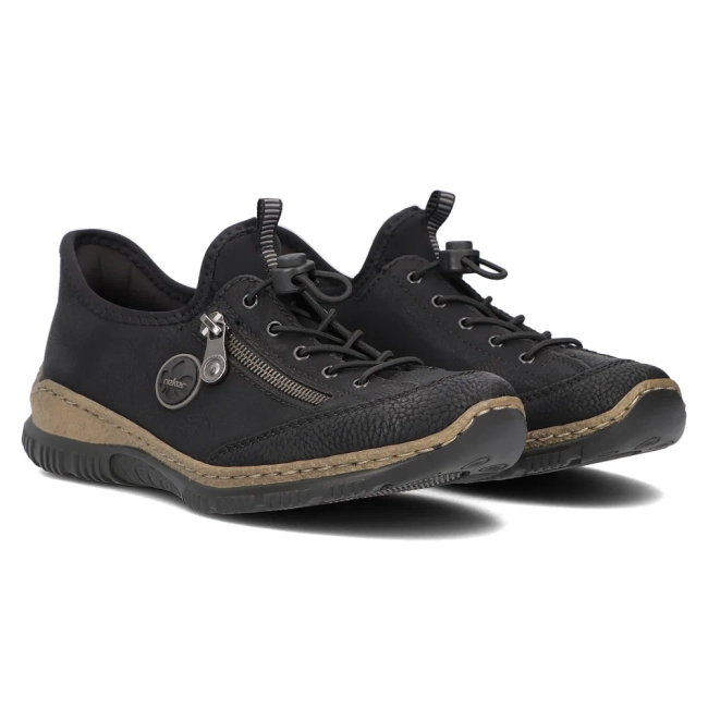 Półbuty Rieker N3267-01 czarne