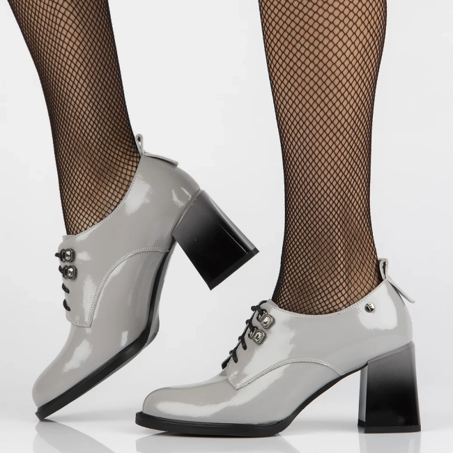 Leather shoes Filippo DP6315/24 GR grey