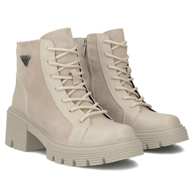 Leather ankle boots Filippo DBT6495/25 BE beige