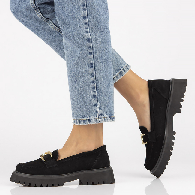 Leather shoes Filippo DP4916/23 BK black