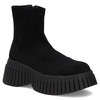 Botki na platformie Filippo DBT8235/26 BK czarne