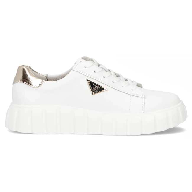 Leather sneakers Filippo DP4138/25 WH white