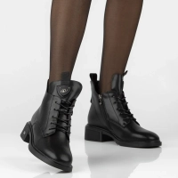 Leather ankle boots Filippo DBT7952/26 BK black