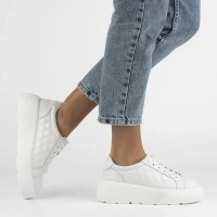 Leather sneakers Filippo DP7285/25 WH white