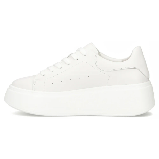 Leather sneakers Filippo DP6835/25 WH white