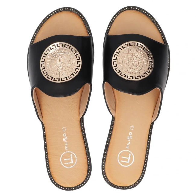 Flip-flops Filippo DK6925/25 BK black