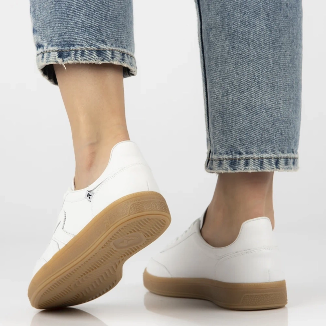 Leather sneakers Rieker W2200-80 white
