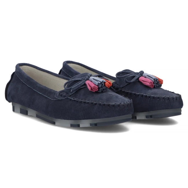 Leather loafers Filippo DP6136/25 NV navy